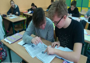 Działania uczniów w ramach akcji "Twoja przyszłość".