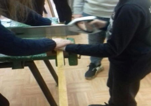 Uczniowie kl.6a podczas warsztatów.