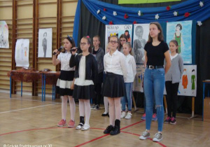 Uczniowie podczas konkursu.