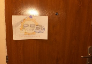 Praca plastyczna na akcję.