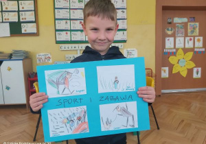 Jakub Comp z pracą konkursową.