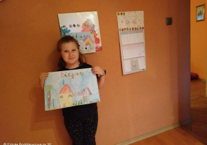 Zuzanna Zielenow z pracą konkursową.